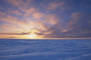 Arctic Ice Pack at Sunset, Canada