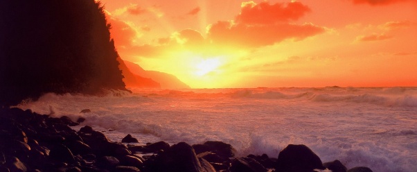 NaPali Sunset, Kauai, Hawaii      ID 43 (click to view)