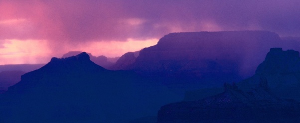 Snow Showers at Sunset, Grand Canyon National Pa (click to view)