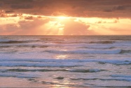 Oregon Beach Sunset, Bullards Beach State Park,