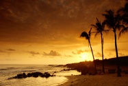 Sunset, Kauai, Hawaii      ID 15768   P