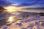 Sunset Over Knik Arm and Six Mile Creek, Alaska